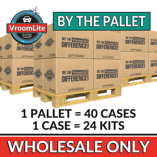VroomLite Headlight Restoration Kit Wholesale Pallet